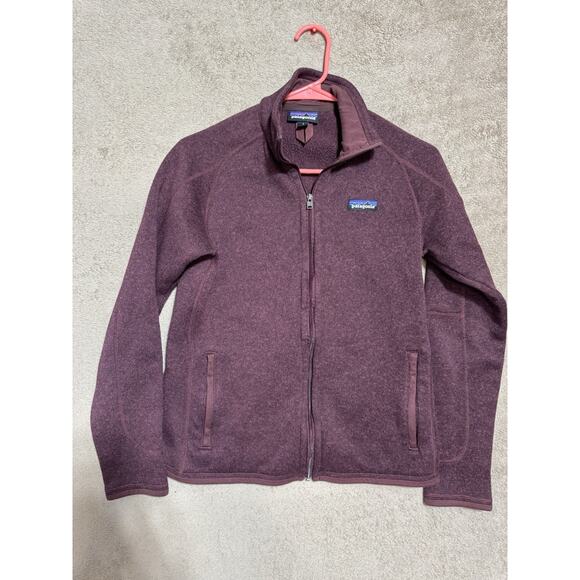 Patagonia Jacket Women's Small Burgundy Better Sweater Fleece Full Zip Outdoor - Picture 1 of 10